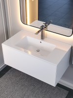 Тумба под раковину 85 см, Uperwood Parma Premium, белая