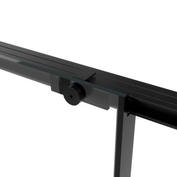 Душевой уголок Слим Софт (Slim Soft) VSR-1SS8015CLB, 1500*800, черный, стекло прозрачное