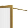 Душевая перегородка Walk-In VSW-1HP110FLBG, 1100*2000, брашированное золото, стекло рифленое