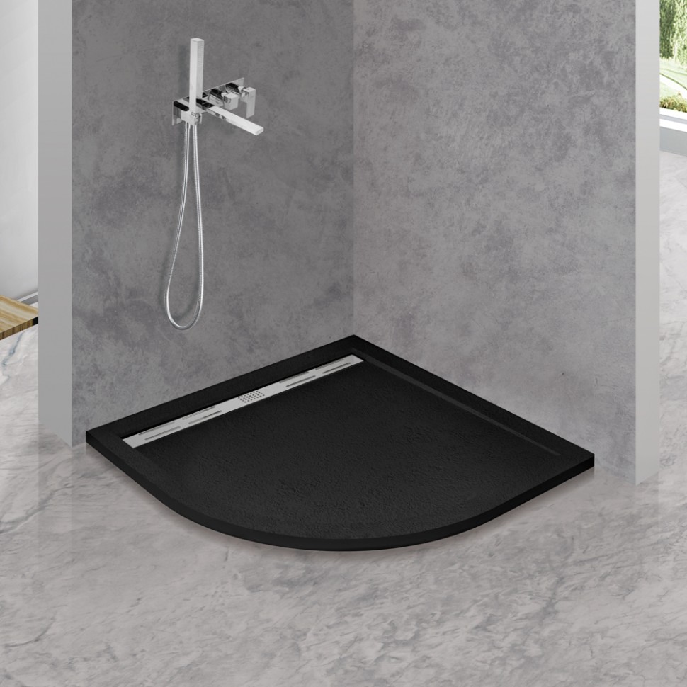 Поддон из искусственного мрамора CEZARES TRAY-AS-R-90-30-NERO