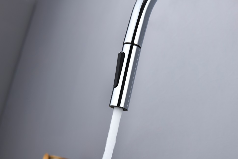 AQM9901CR Cucina Смеситель для кухни с выдвижным U-образным изливом, хром