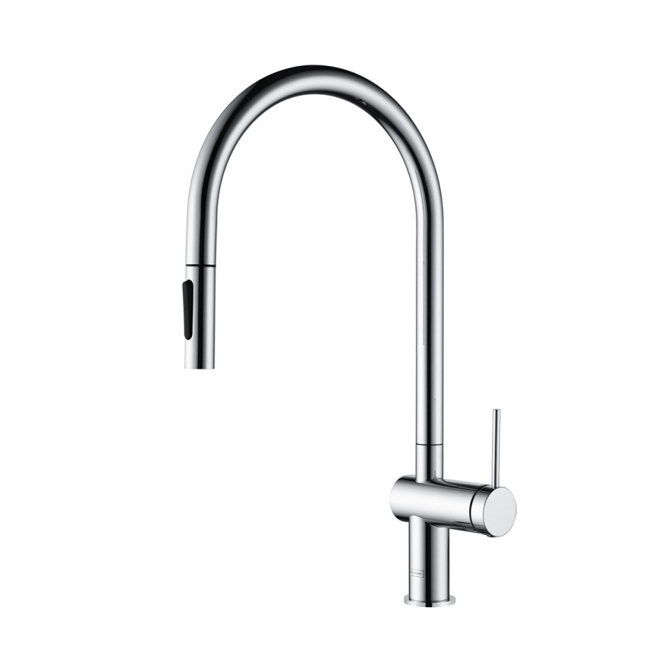 AQM9901CR Cucina Смеситель для кухни с выдвижным U-образным изливом, хром
