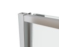 Душевой уголок Теси (Tesi) VSRW-7TS9090CLGM, 900*900, вороненая сталь, стекло прозрачное