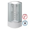 Душевая кабина Niagara Classic NG-2308-14BKG (90х90х200) высокий поддон(40см),стекло матовое,4 места