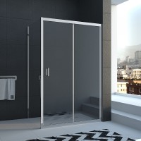 Душевой угол Veconi Rovigo RV-040, 1100х1000х1850, хром, стекло прозрачное