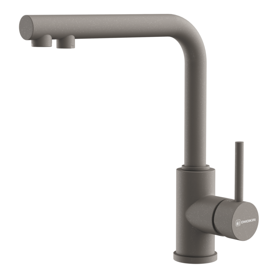 Смеситель для кухни Omoikiri Nakagawa 2 Plus-GR латунь/leningrad grey