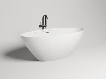 Ванна отдельностоящая DIVA 178x85 покраска по RAL полностью S-Stone Матовое