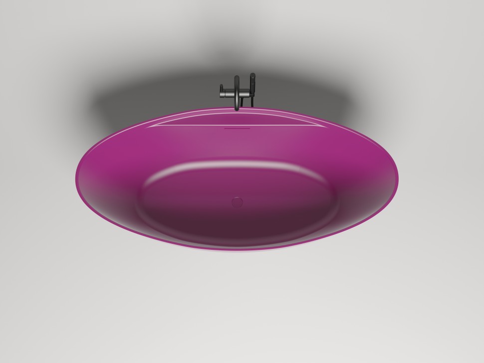 Ванна отдельностоящая DIVA 178x85 покраска по RAL полностью S-Stone Матовое