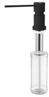 Дозатор для жидкого мыла KRAFT, D003-401TB(AN), антрацит полностью, Paulmark