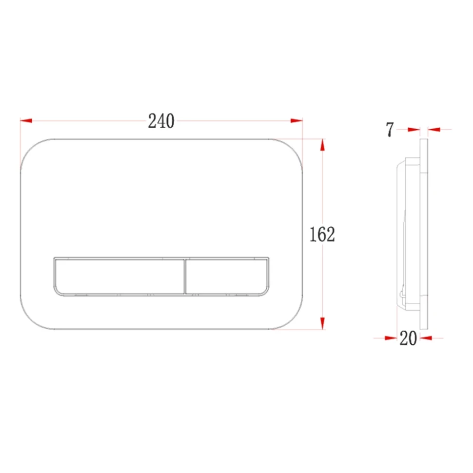 Кнопка смыва Veconi FLUSH V12, золото брашинг