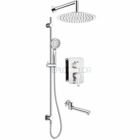 Набор для душа скрытого монтажа, со смешивающим BOXом