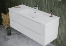Тумба подвесная SANCOS Norma 2.0 1190х450х500, c двумя ящиками оснащенными доводчиками, белый глянец , арт. NR2.120-2W
