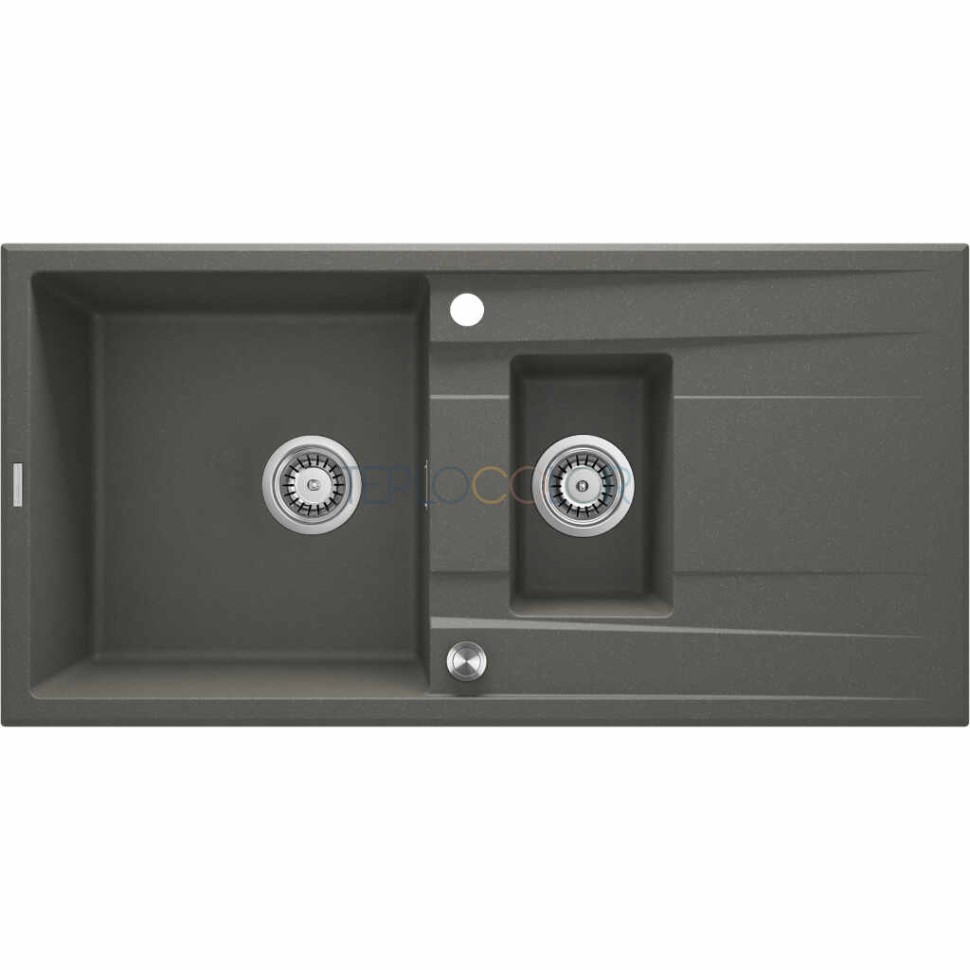 Гранитная мойка, 1.5-чаши с осушкой
