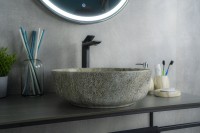 Раковина Gid Mnc498 54438 накладная под камень глянцевая 41.5x41.5x13.5