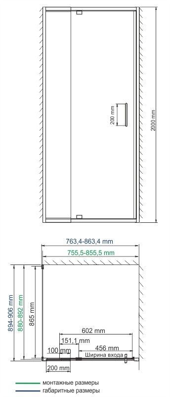 Беркель (Berkel) 48P28 Душевой уголок  