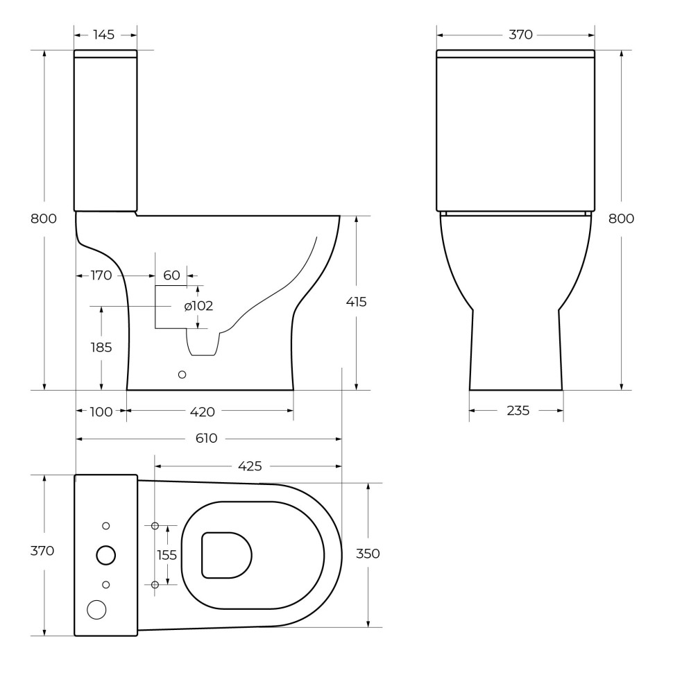 Унитаз напольный BelBagno LOUNGE BB045CPR