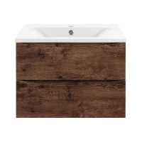 База под раковину Vincea  Mia 600 подвесная, 2 выкатных ящика soft close, R.Wood