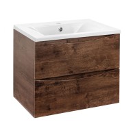 База под раковину Vincea  Mia 600 подвесная, 2 выкатных ящика soft close, R.Wood