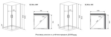 Timo Premium ILMA 109 душевая кабина с крышей, хамам и стульчиком 90*90*222