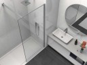 Душевая перегородка Walk-In VSW-1HS100CLGM, 1000*2000, вороненая сталь, стекло прозрачное