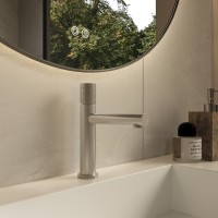 Смеситель для раковины Грув (Groove) VBF-4G1BN, брашированный никель