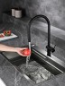 AQM9901MB Cucina Смеситель для кухни с выдвижным U-образным изливом,черный матовый