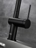 AQM9901MB Cucina Смеситель для кухни с выдвижным U-образным изливом,черный матовый