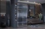 Душевое ограждение Ambassador Diamond 12011107L (120х80х200) прямоугольник,хром,стекло прозрачное,распашная-складная,1 место