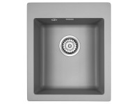 Мойка KANTE 40, IT-GRANIT, PM104249-GRM, серый металлик, 415х490 мм, Paulmark