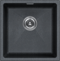 Мойка LUMI 45UNI, IT-GRANIT, LU45-DG, графит, 455х460, подст. мон. Paulmark