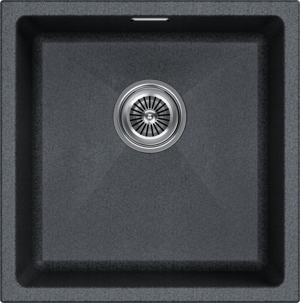 Мойка LUMI 45UNI, IT-GRANIT, LU45-DG, графит, 455х460, подст. мон. Paulmark