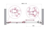 Душевая дверь BelBagno LUCE-BF-1-110-C-Cr