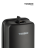 TOSSEN MN-1000 MB - настенный механический диспенсер жидкого мыла (коллекция «Матовый чёрный»)  