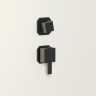 Душевая кабина Niagara Standart ST120/90/15Q/BL (120х90х215) прямоугольник,поддон 15см,распашная,проф.черный,3 места