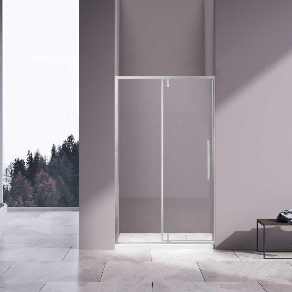 Душевая дверь Slim-N VDP-4SN100CL, хром, стекло прозрачное