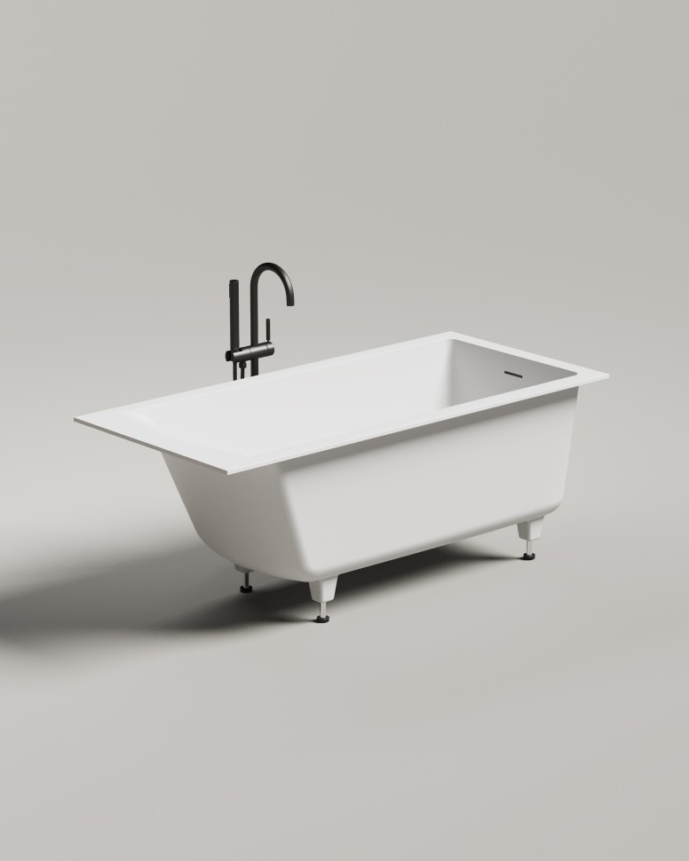 Ванна встраиваемая CASCATA 170x70 S-Sense Глянцевое