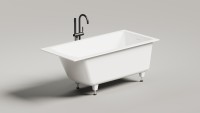 Ванна встраиваемая CASCATA 170x70 S-Sense Глянцевое