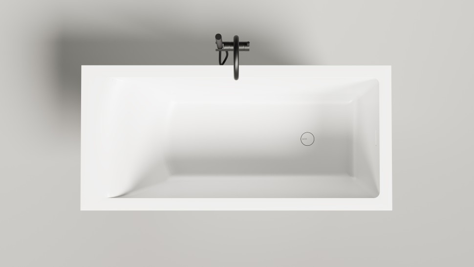 Ванна встраиваемая CASCATA 170x70 S-Sense Глянцевое