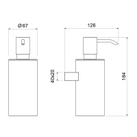 Дозатор Timo Luiro 18639/03 черный