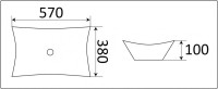 Умывальник CeramaLux 7701B