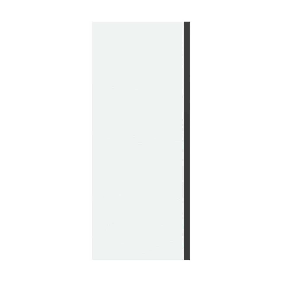 Боковая стенка Grossman Classic 200.K33.04.80.21.00 (80х195) черный матовый,стекло прозрачное, 1 место
