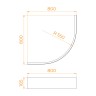Экран для поддона RGW NP/STYLE (800x800)