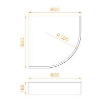 Экран для поддона RGW NP/STYLE (800x800)