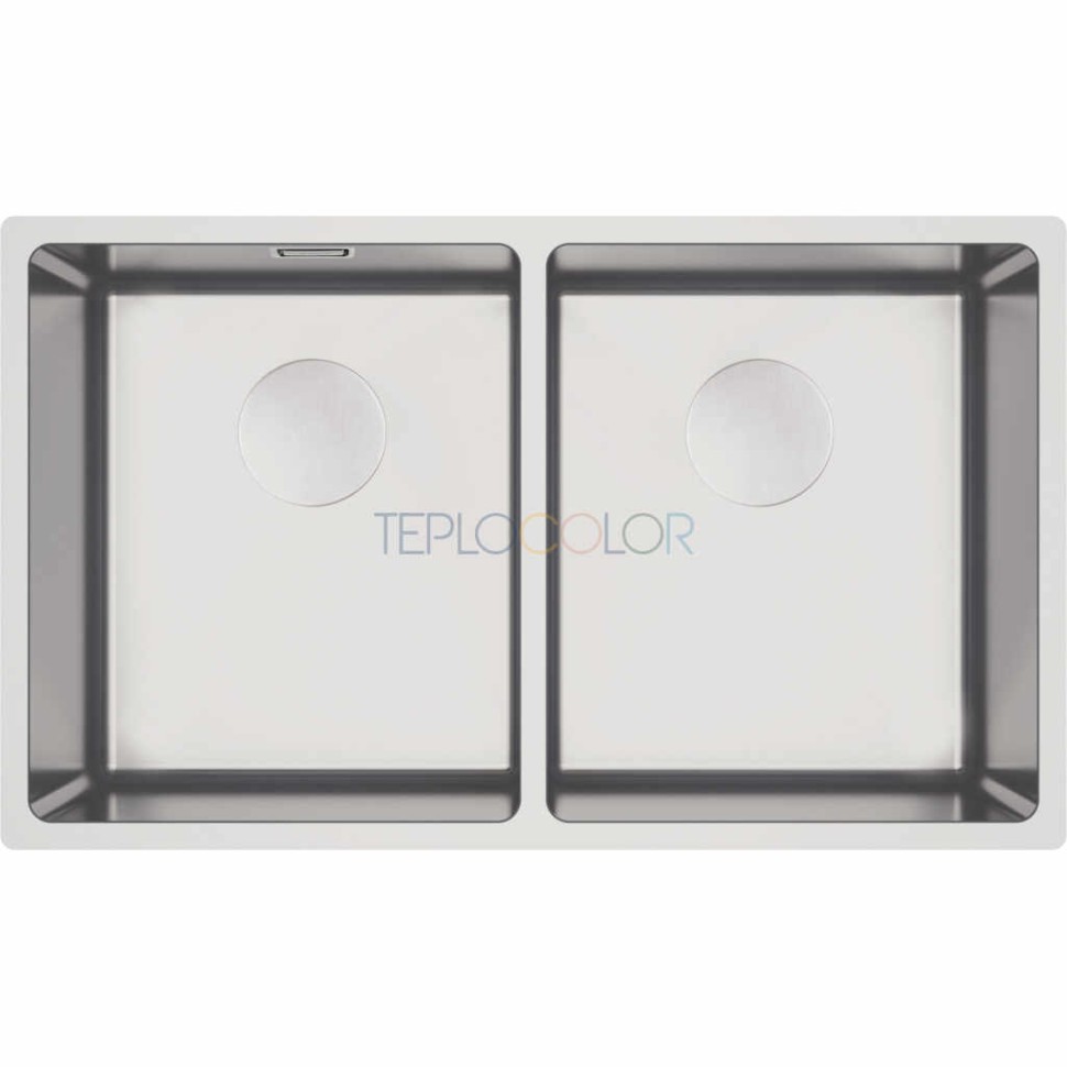 Стальная мойка, 2-чаши, подвесной