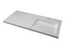 Тумба напольная STYLELINE "Даллас ЛЕОН 120", Люкс серая, PLUS с раковиной ESTETUS ЛЕОН 1200*549 правый