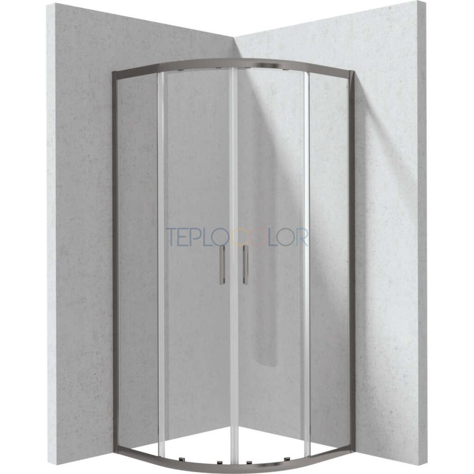 Душевая кабина, полукруглая, 90x90 см