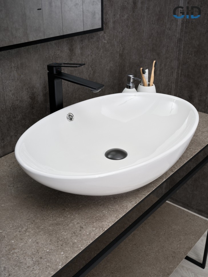 Раковина Gid N9007 51207 накладная белая 63.5x41.5x15