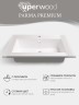 Раковина для ванной 66 см, Uperwood Parma Premium, белая глянцевая