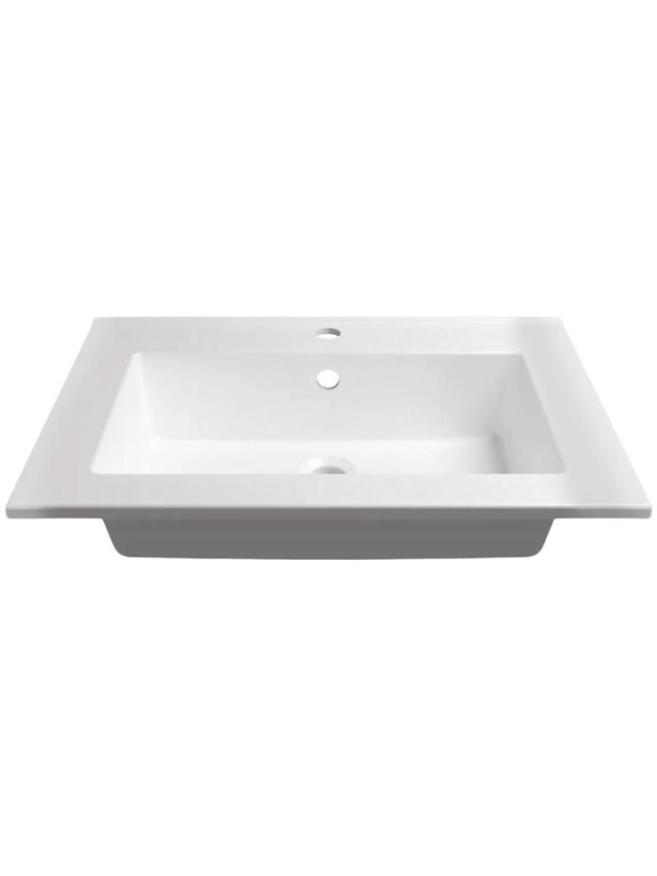 Раковина для ванной 66 см, Uperwood Parma Premium, белая глянцевая