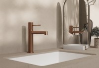 Смеситель для раковины Дизаер (Desire) VBF-1D1BC однорычажный, брашированная медь